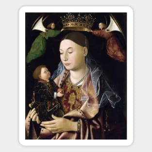 The Virgin and Child by Antonello da Messina Magnet